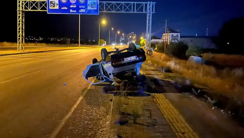 TIR’ın Çarpması Sonucu Takla Atan Otomobilde Yaralılar İşte Olayın Detayları